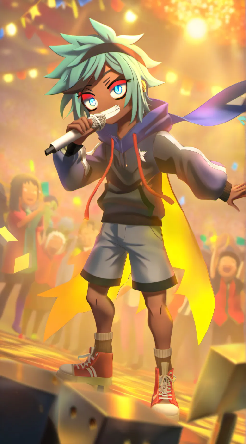 ai character: Aizawa x mic background