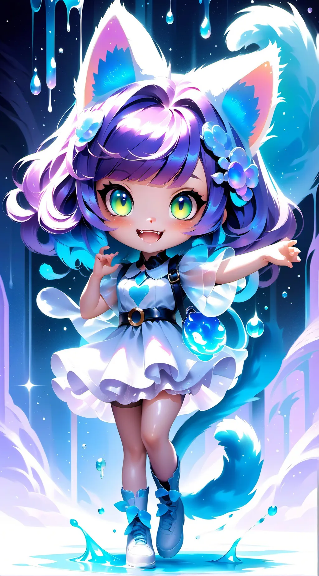 ai character: Kittycat background