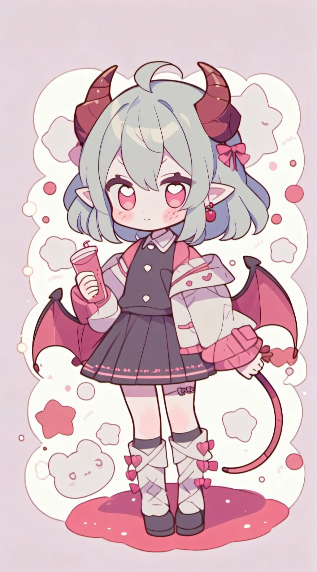 ai character: devil  background