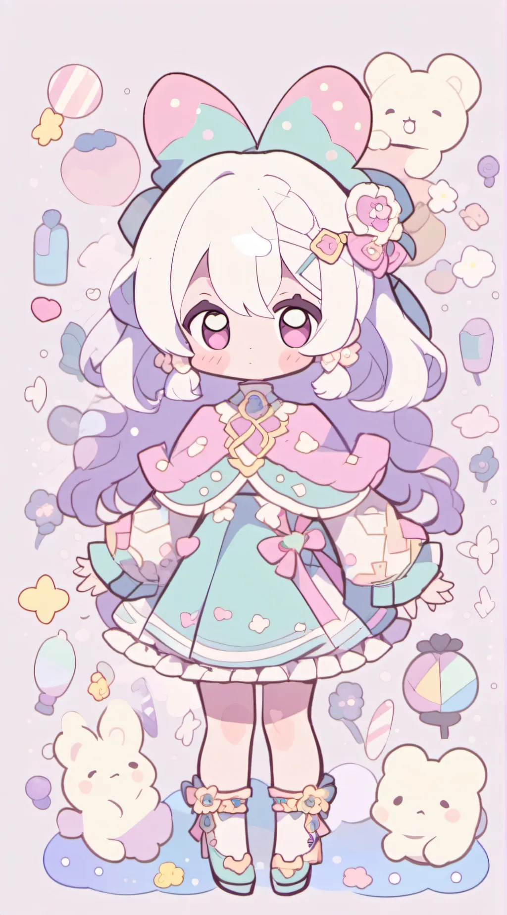 ai character: miss circle  background