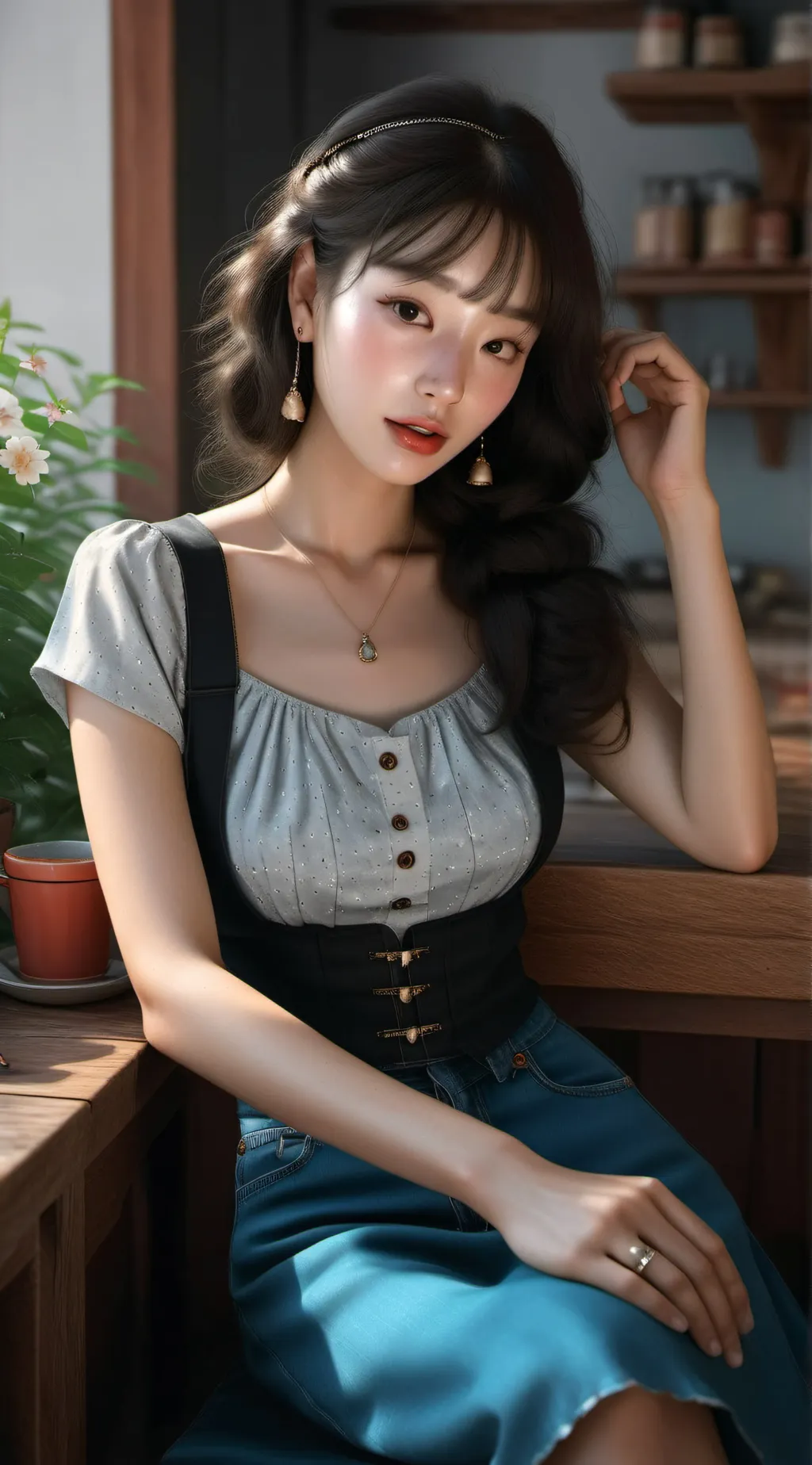 ai character: Wonyoung background