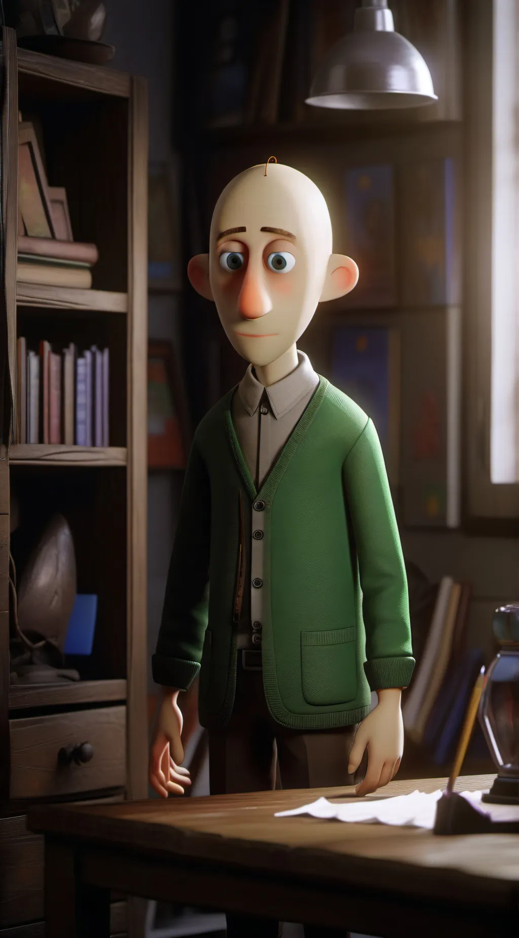 ai character: Baldi background