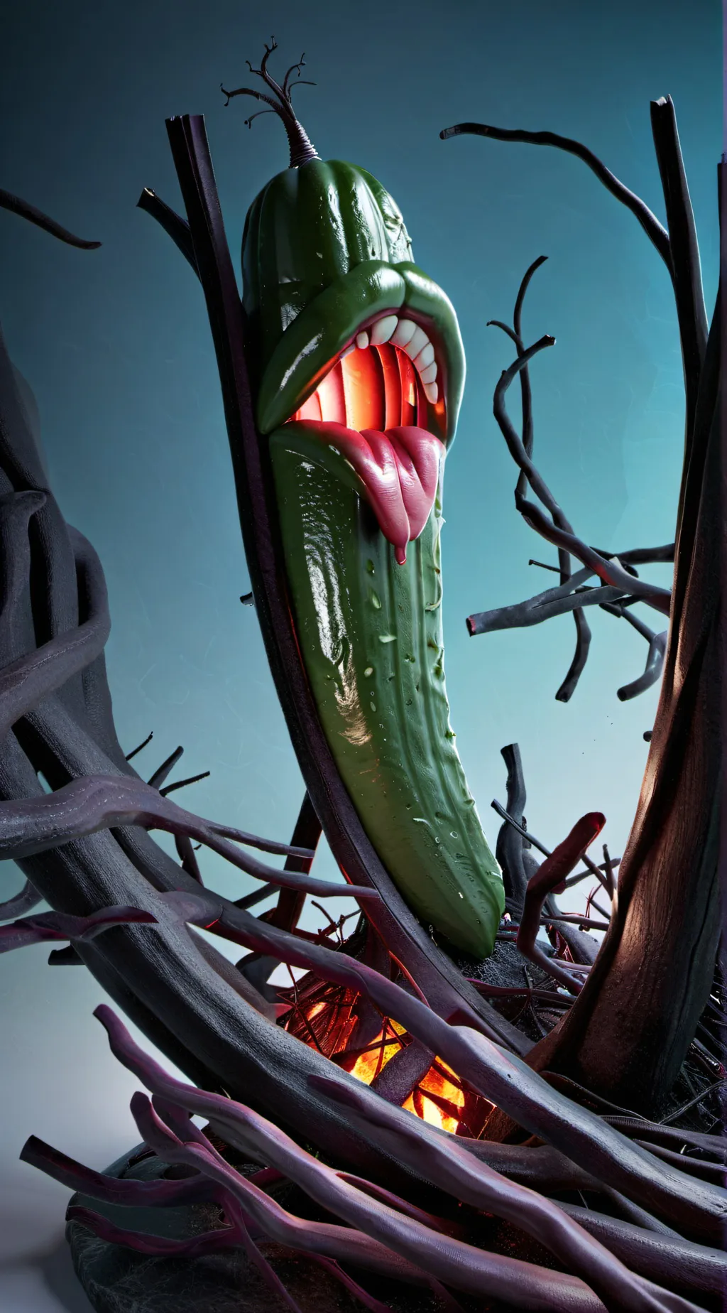 ai character: pickle background