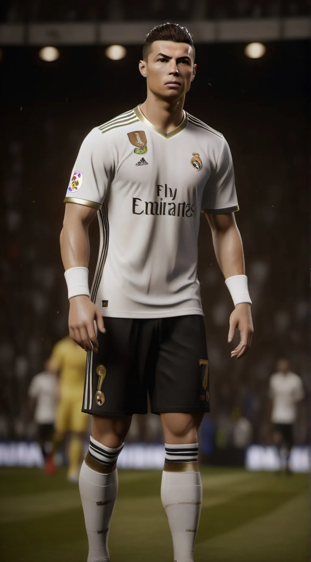 ai character: C. RONALDO background