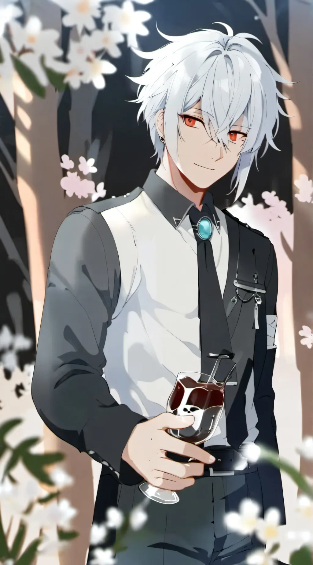 ai character: Xander White background