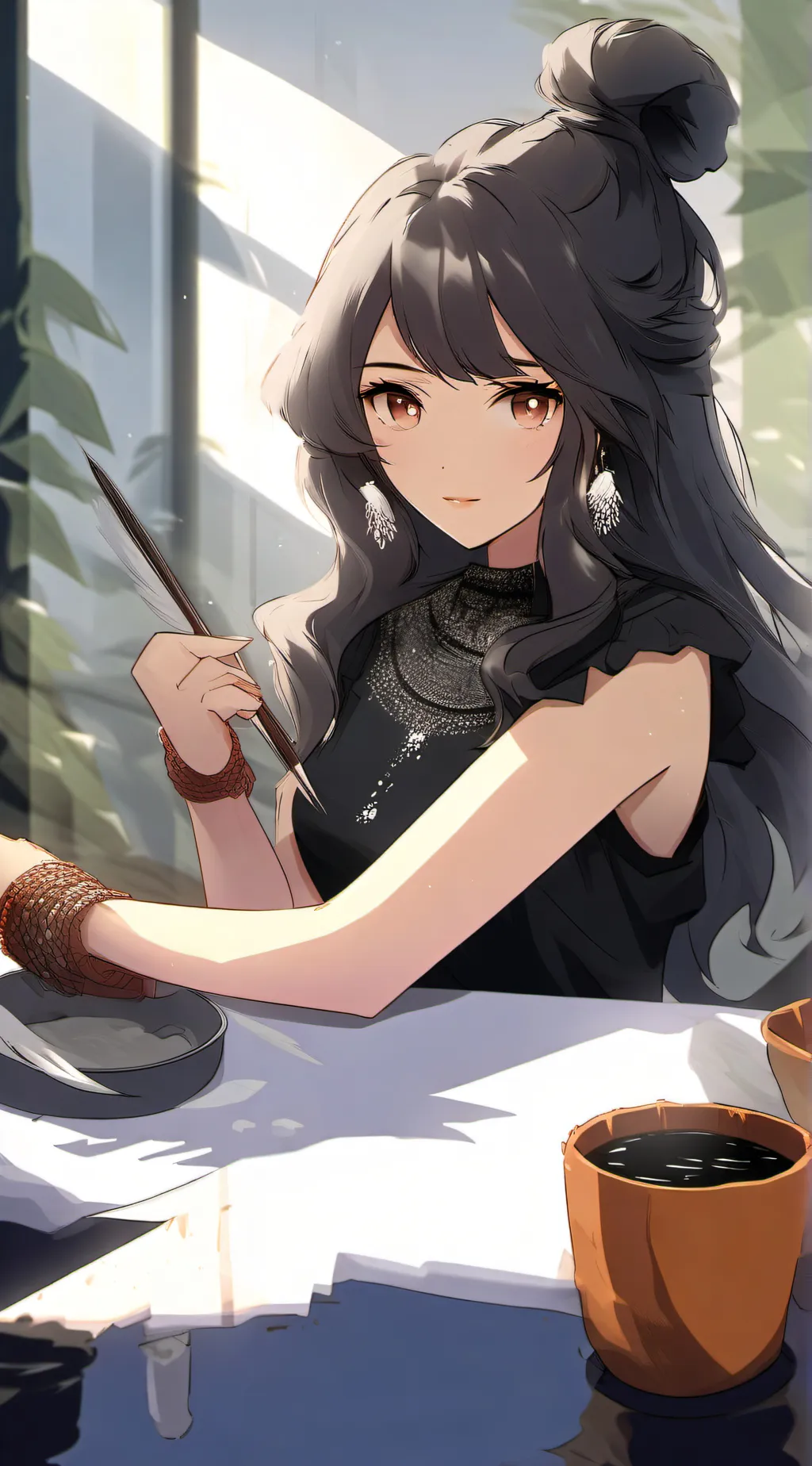 ai character: lily background