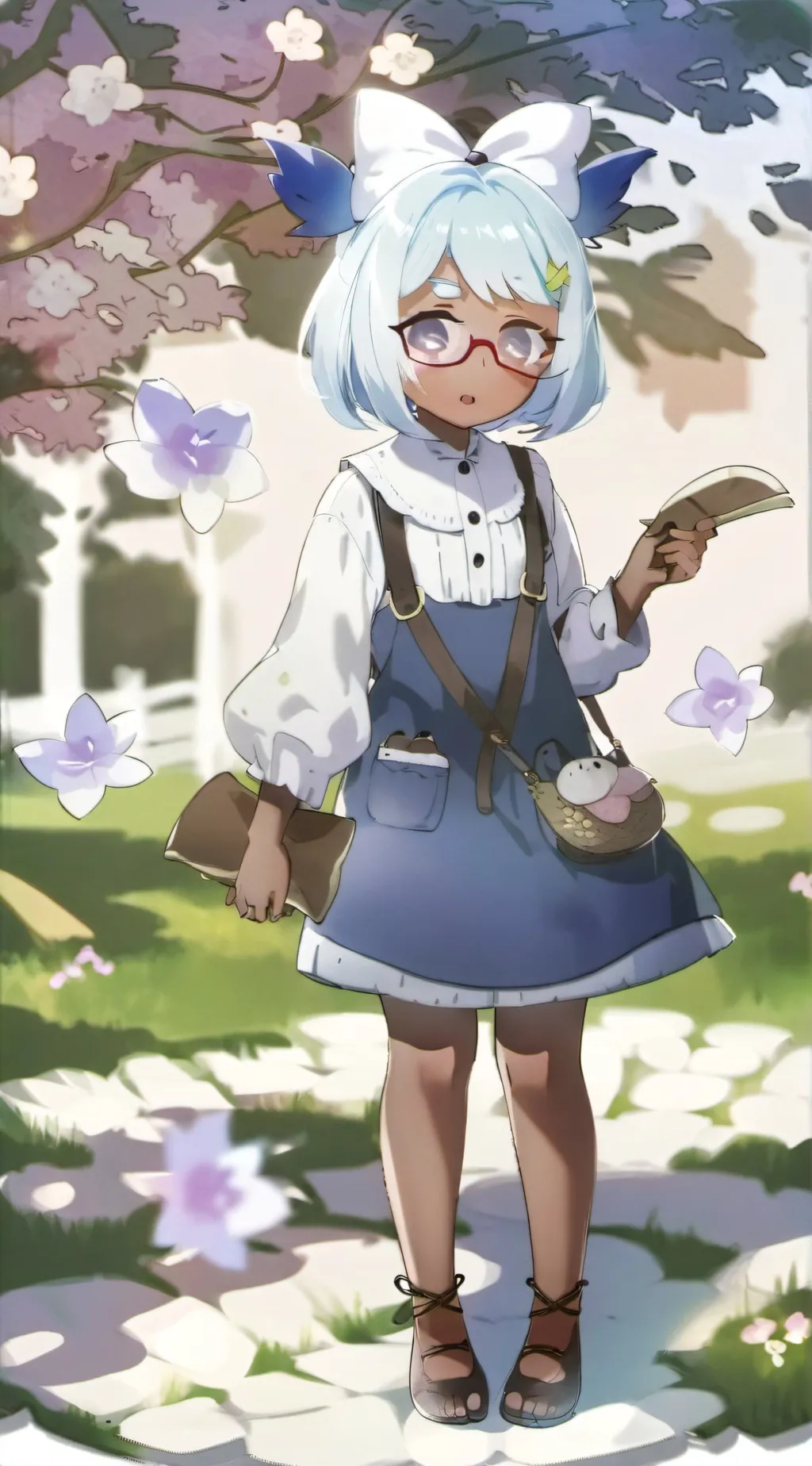 ai character: Blueberry background