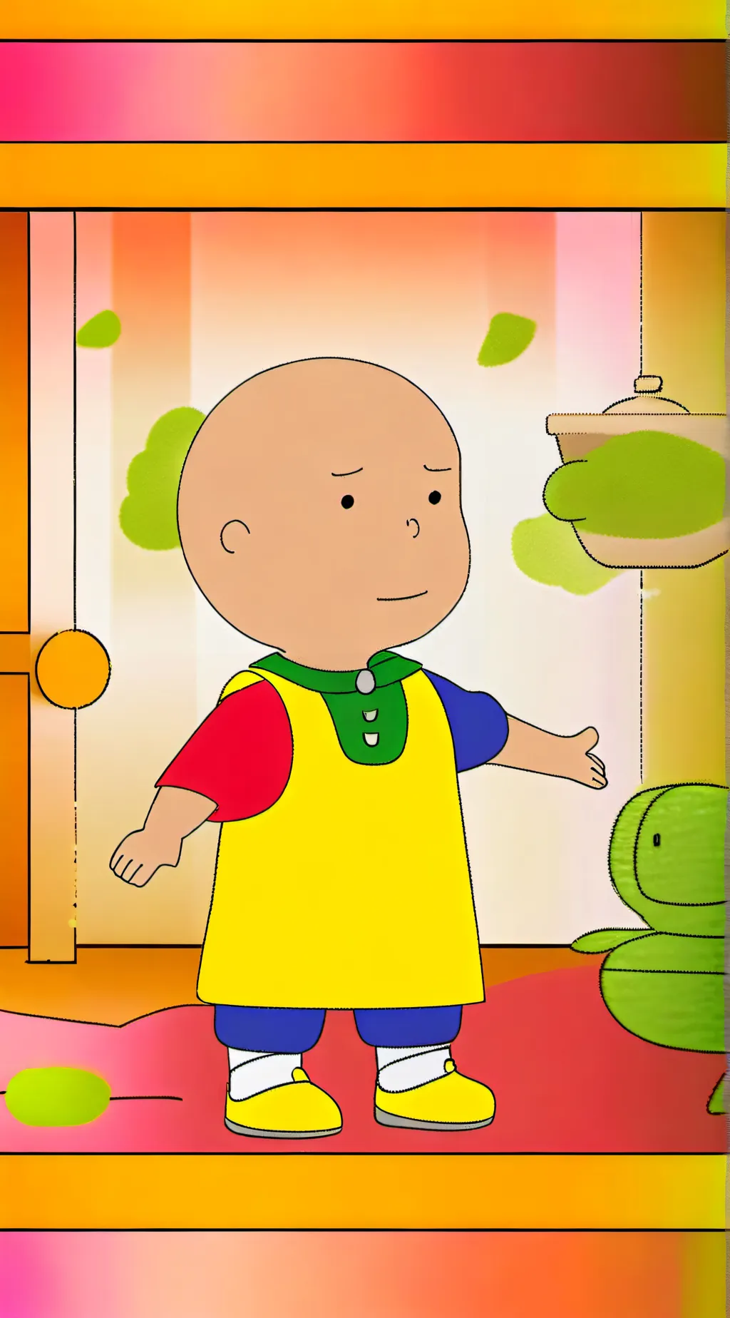 ai character: Caillou background