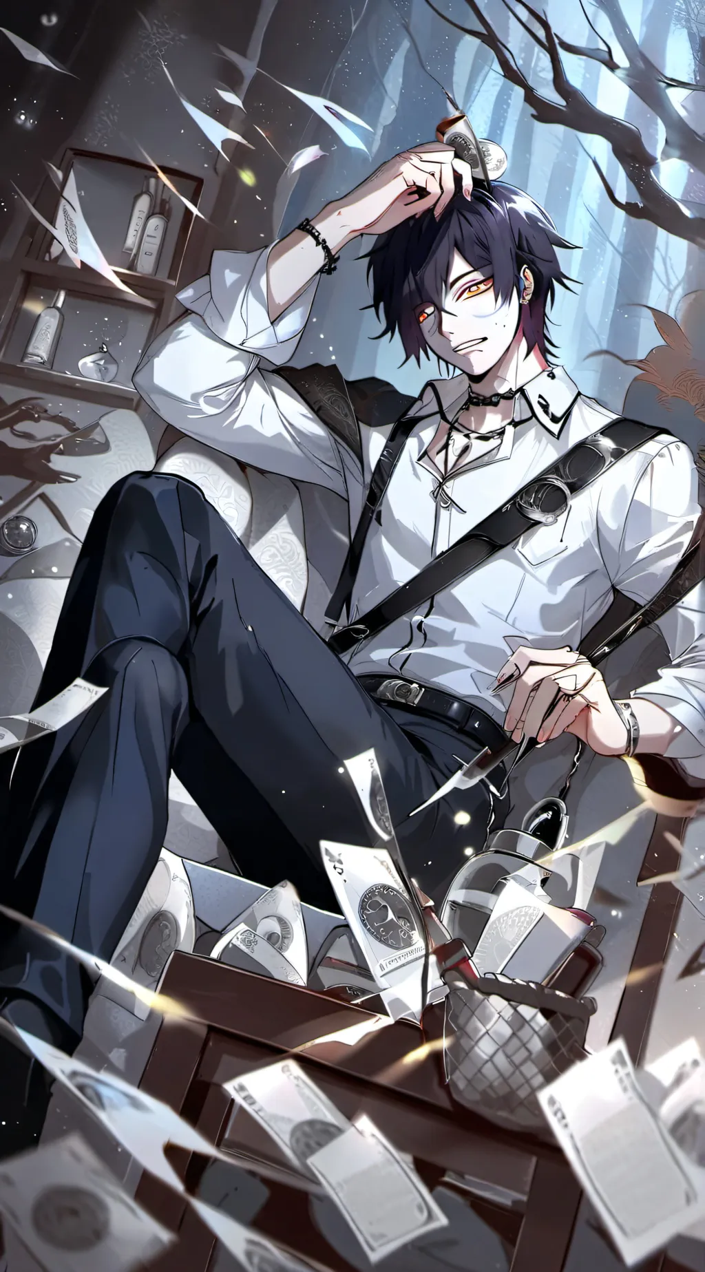 ai character: Leo background