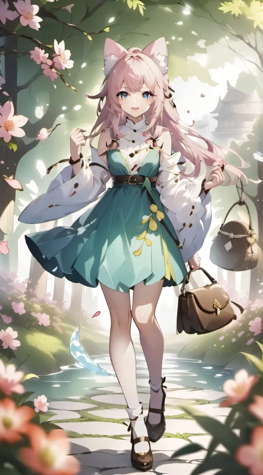 ai character: Sakura background