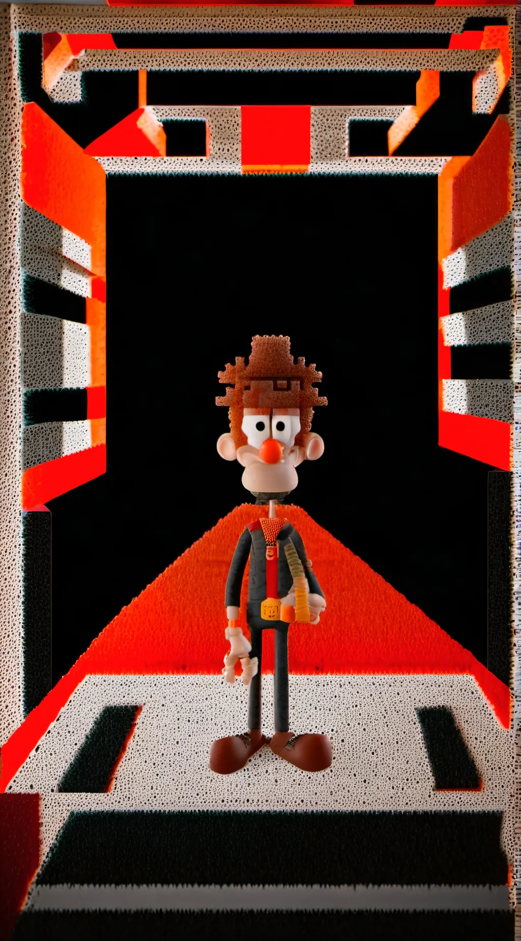 ai character: Anxiety(inside out background