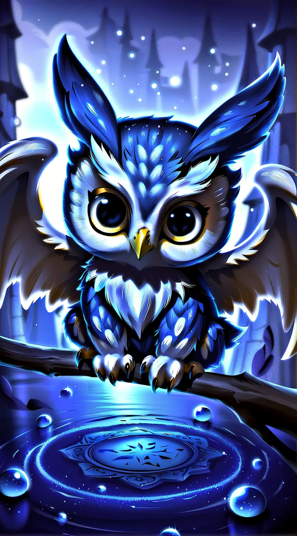 ai character: Baby tilla  background