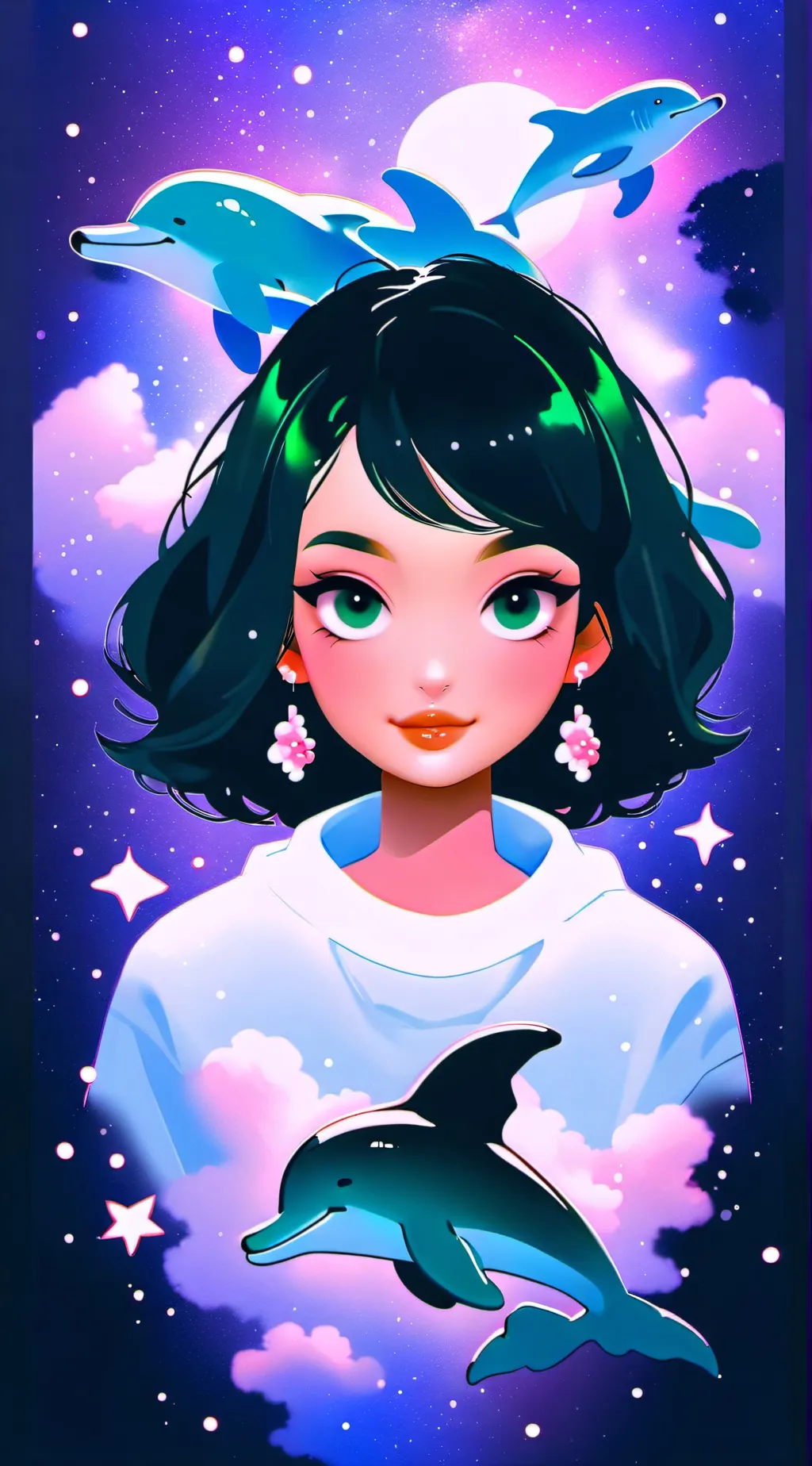 ai character: freveremeraldxx background