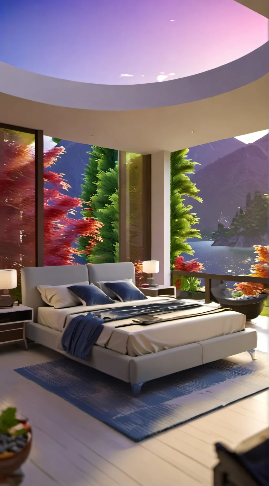 ai character: Hh sleepover  background