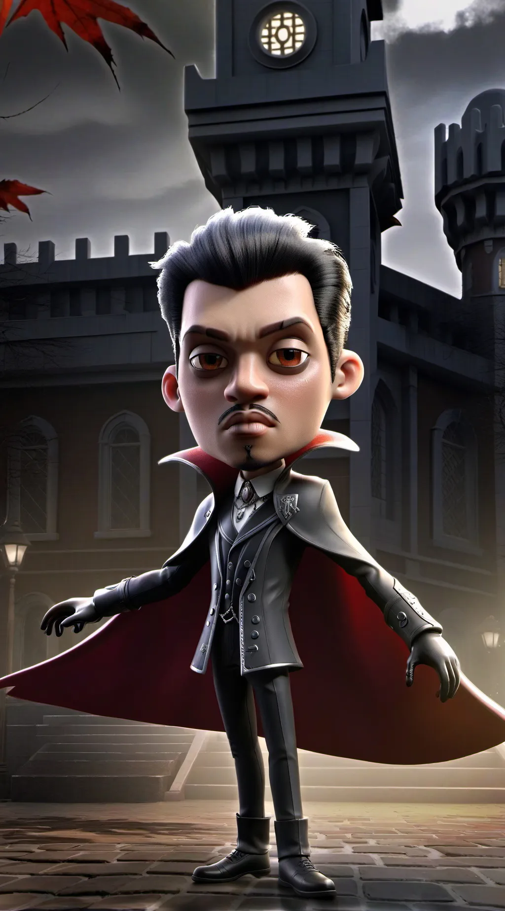 ai character: vampires vs people background