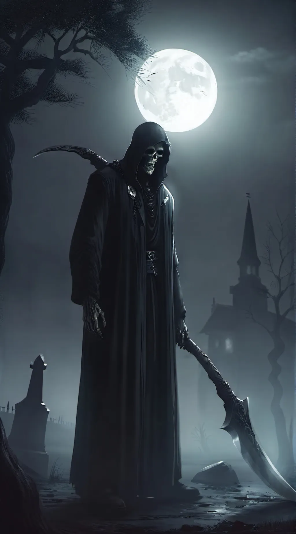 ai character: Death background