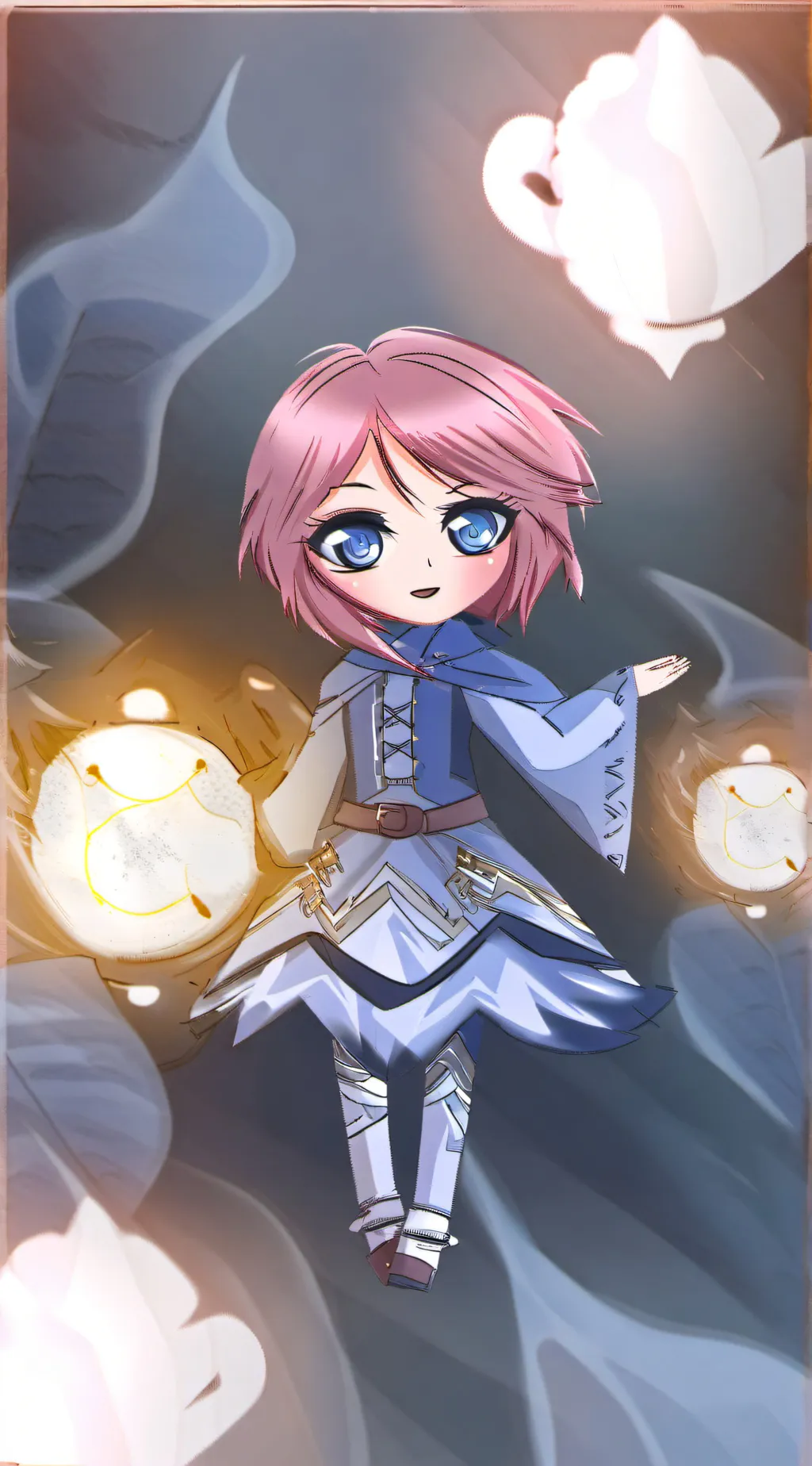 ai character: Girl  background