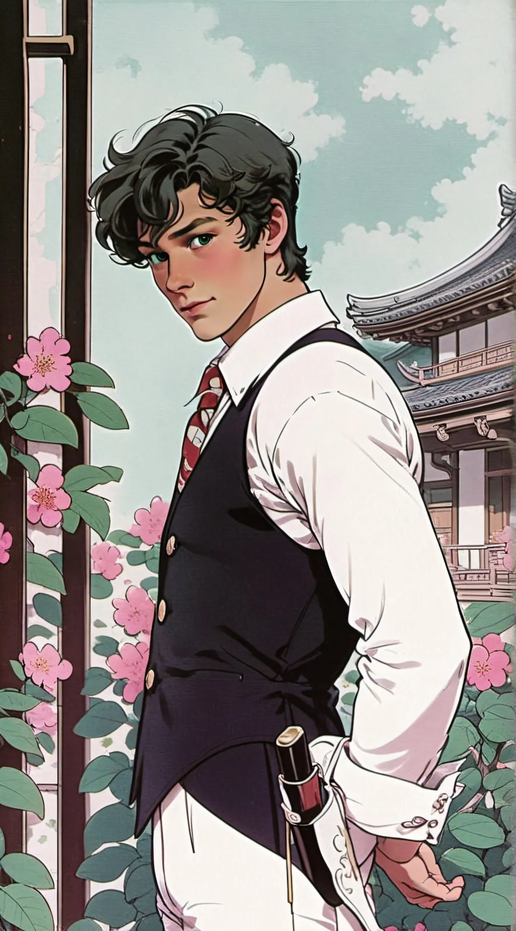 ai character: Mattheo Riddle  background