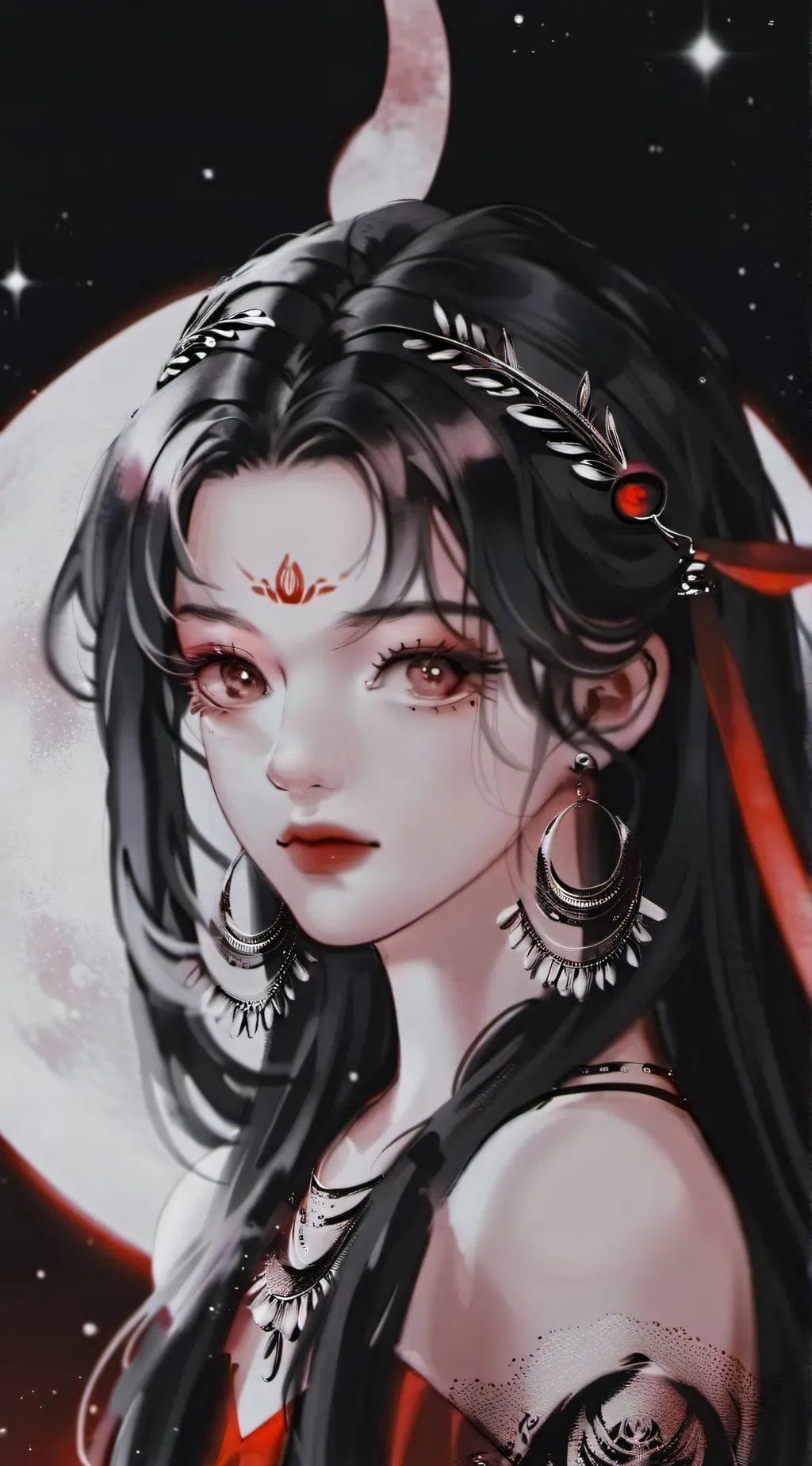 ai character: ★moon★ background
