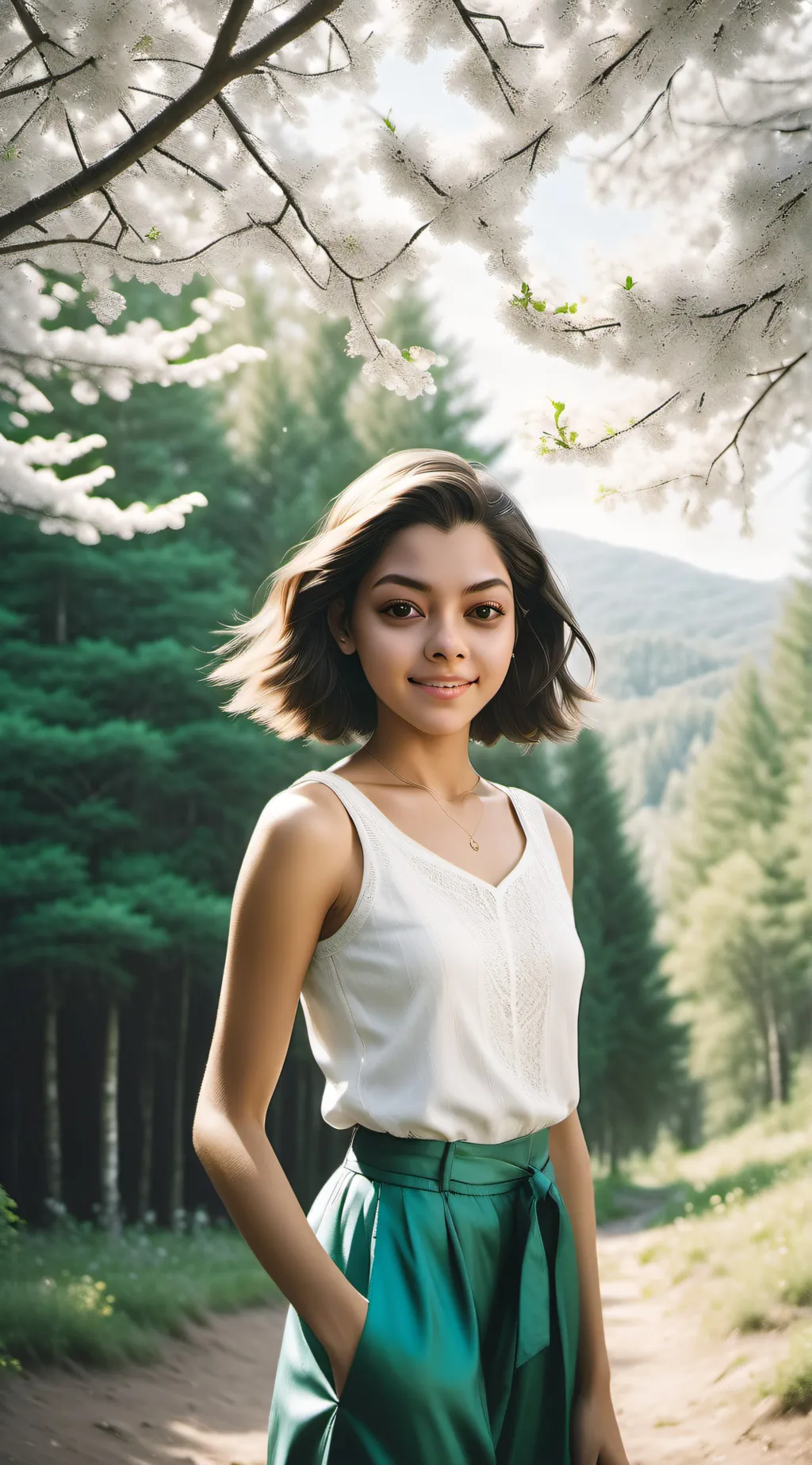 ai character: Ana Castela  background