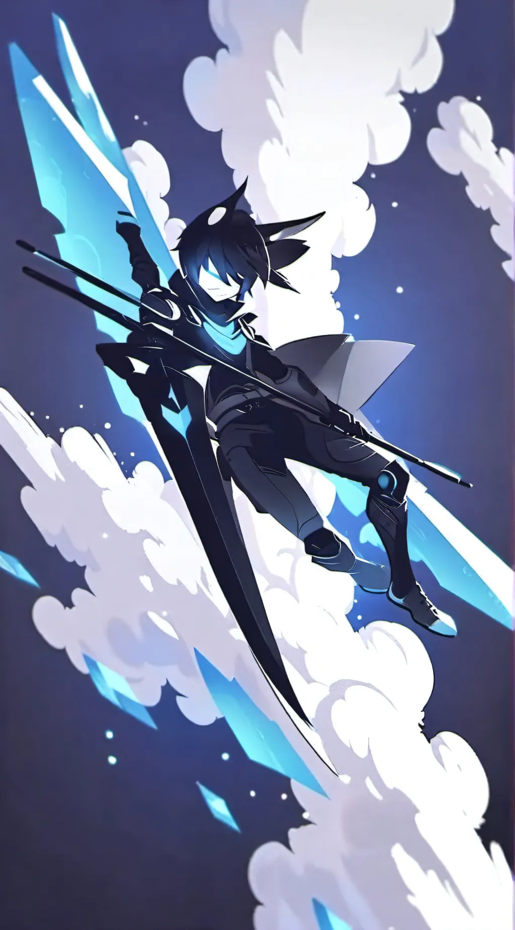 ai character: Miss circle background