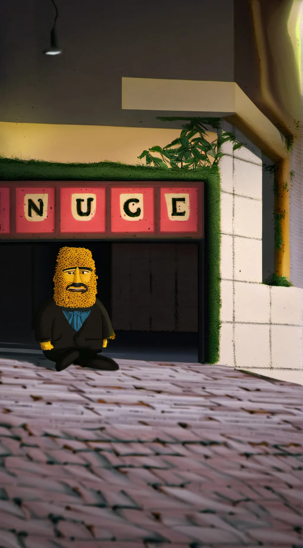 ai character: cotton eye background