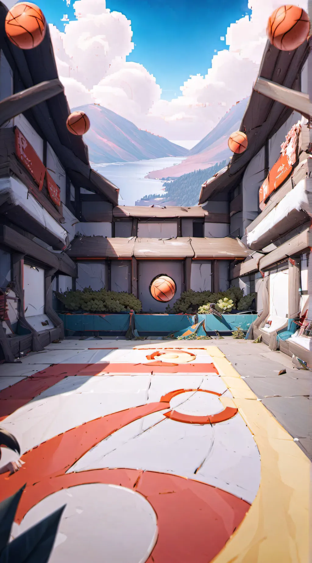 ai character: jjk dodgeball background