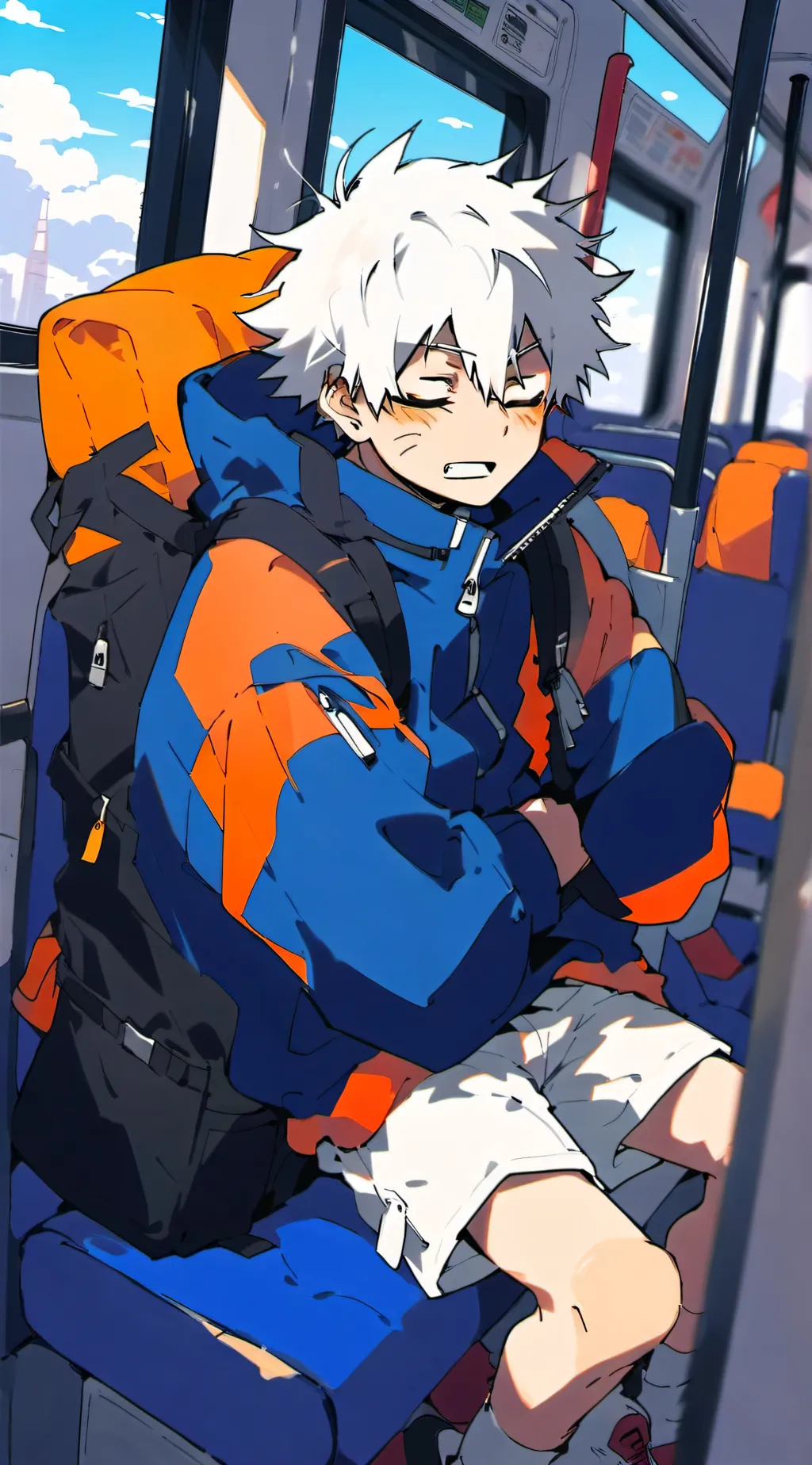 ai character: Katsuki Bakugo background