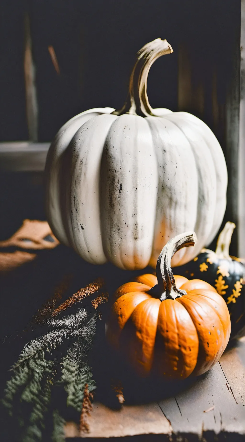 ai character: pumpkin background