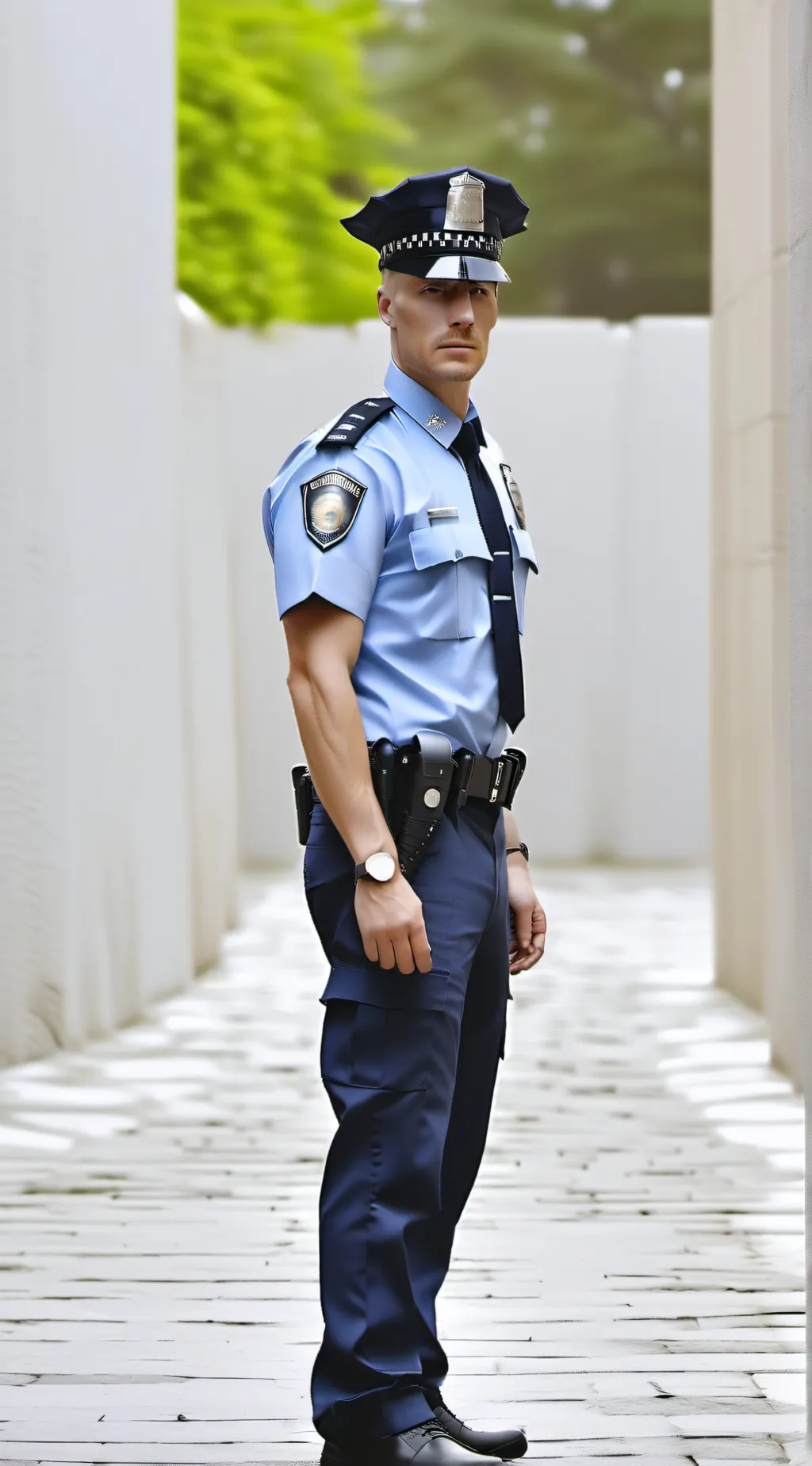 ai character: Run away  background