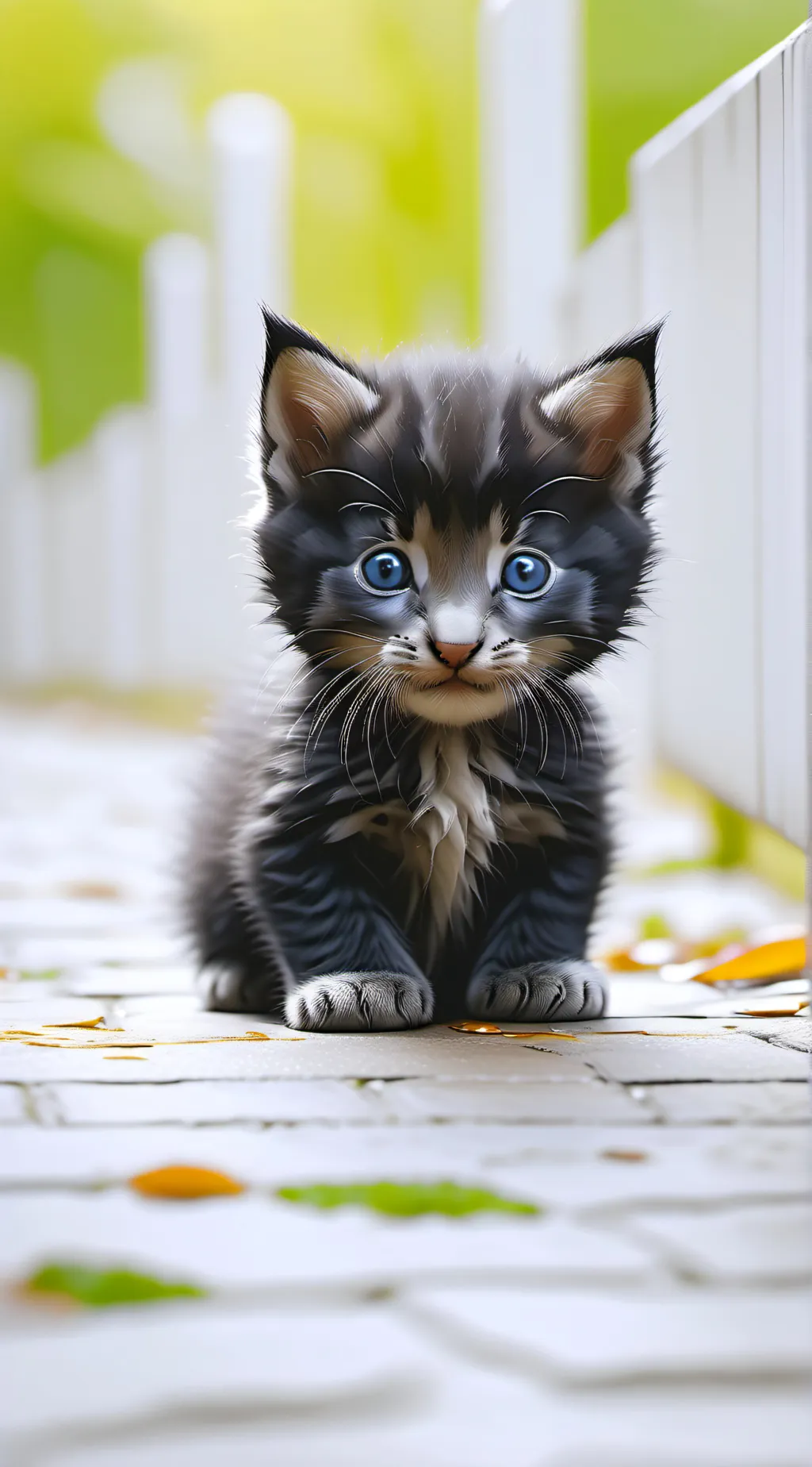 ai character: Crying kitten background