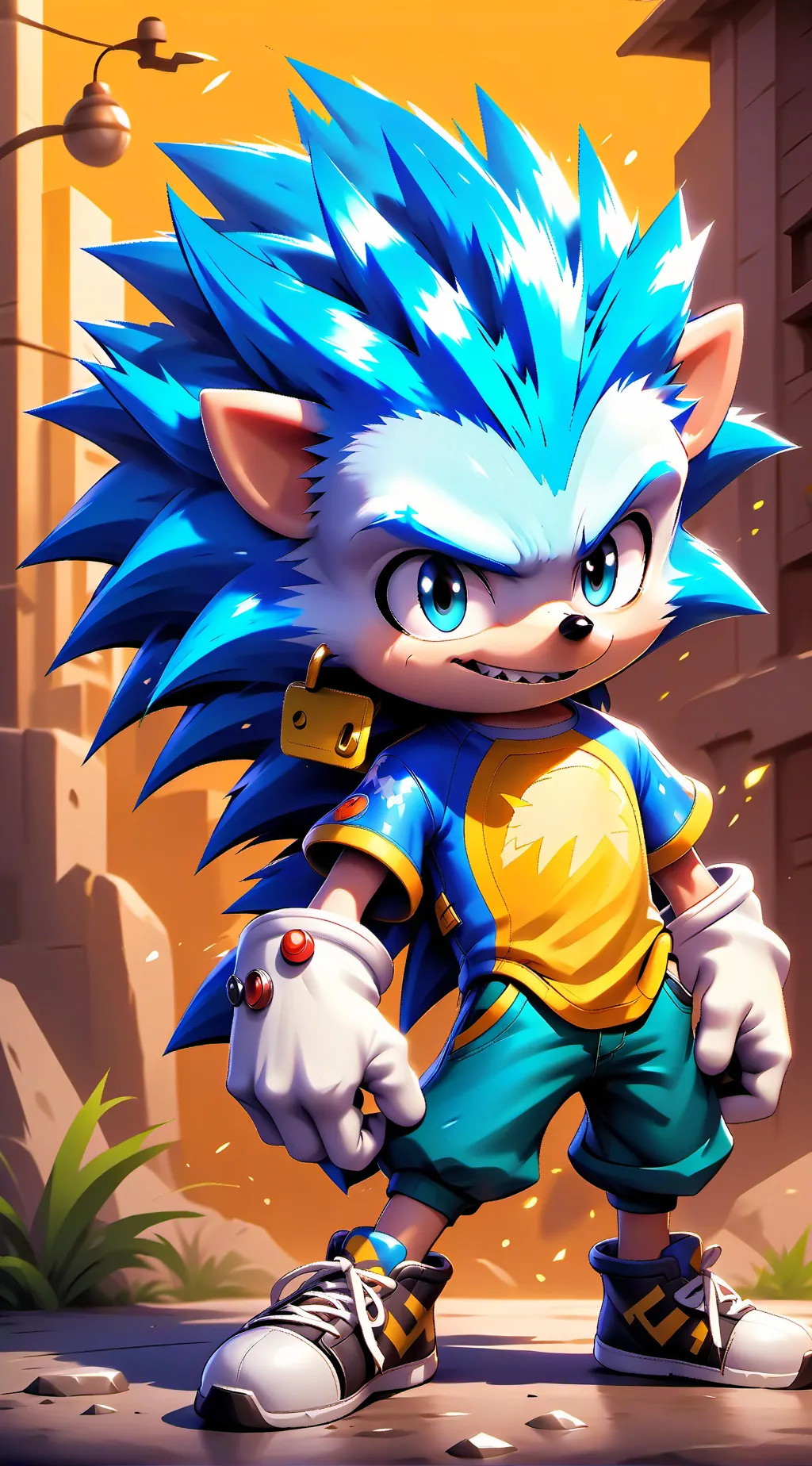 ai character: Sonic The Hedgehog background