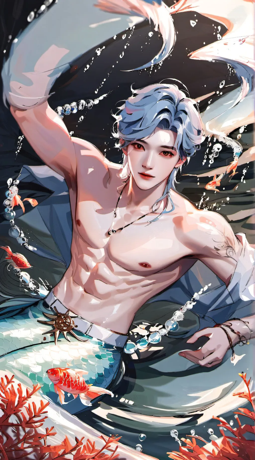 ai character: ♡Zack (merman)♡ background