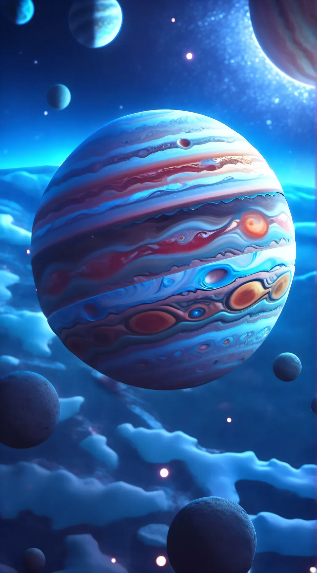 ai character: Jupiter  background