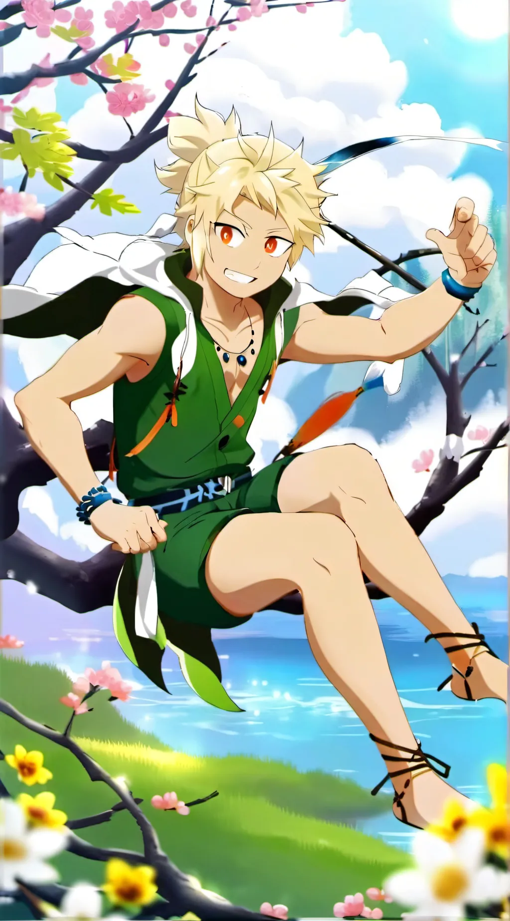 ai character: silver  background