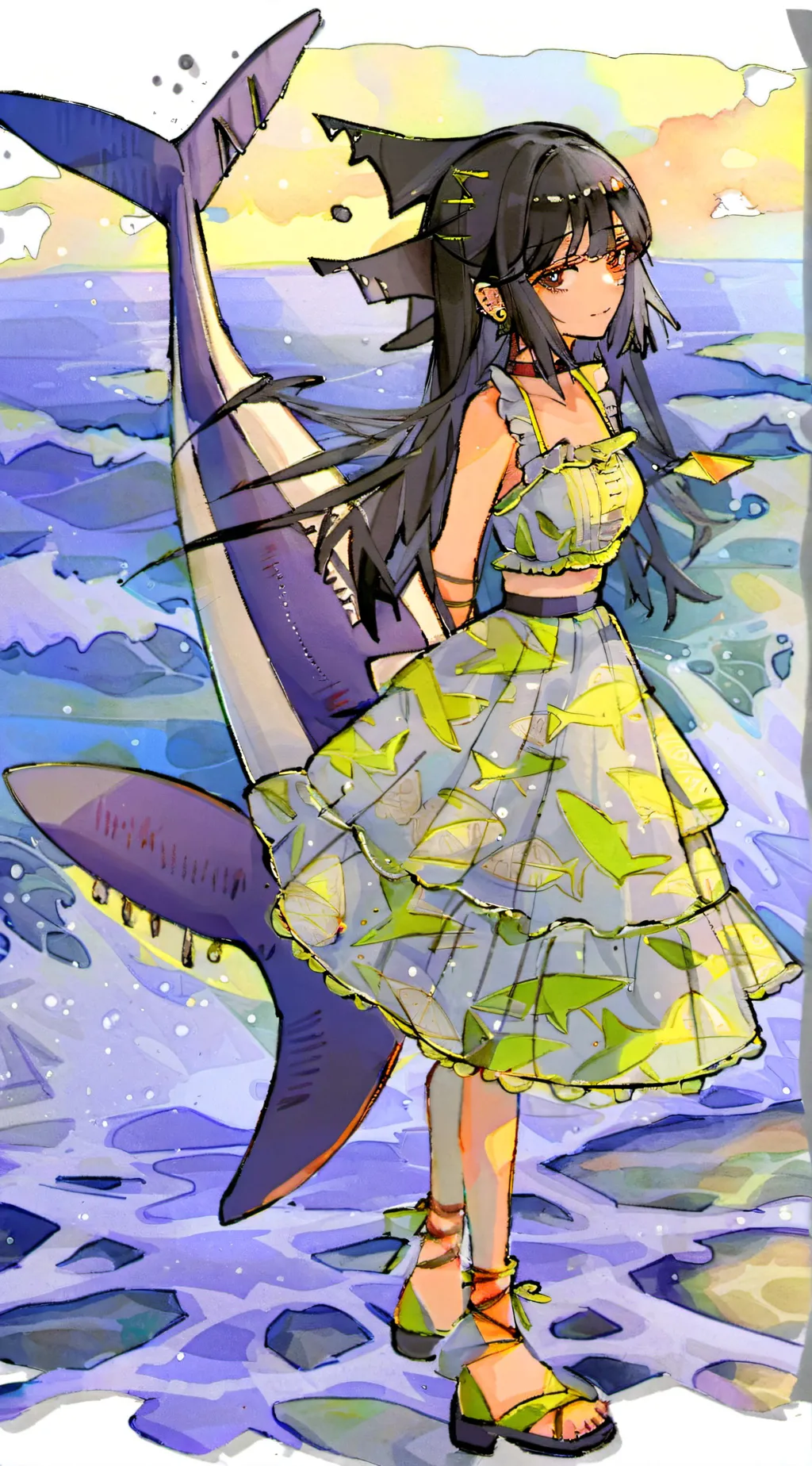 ai character: Mha meets u background