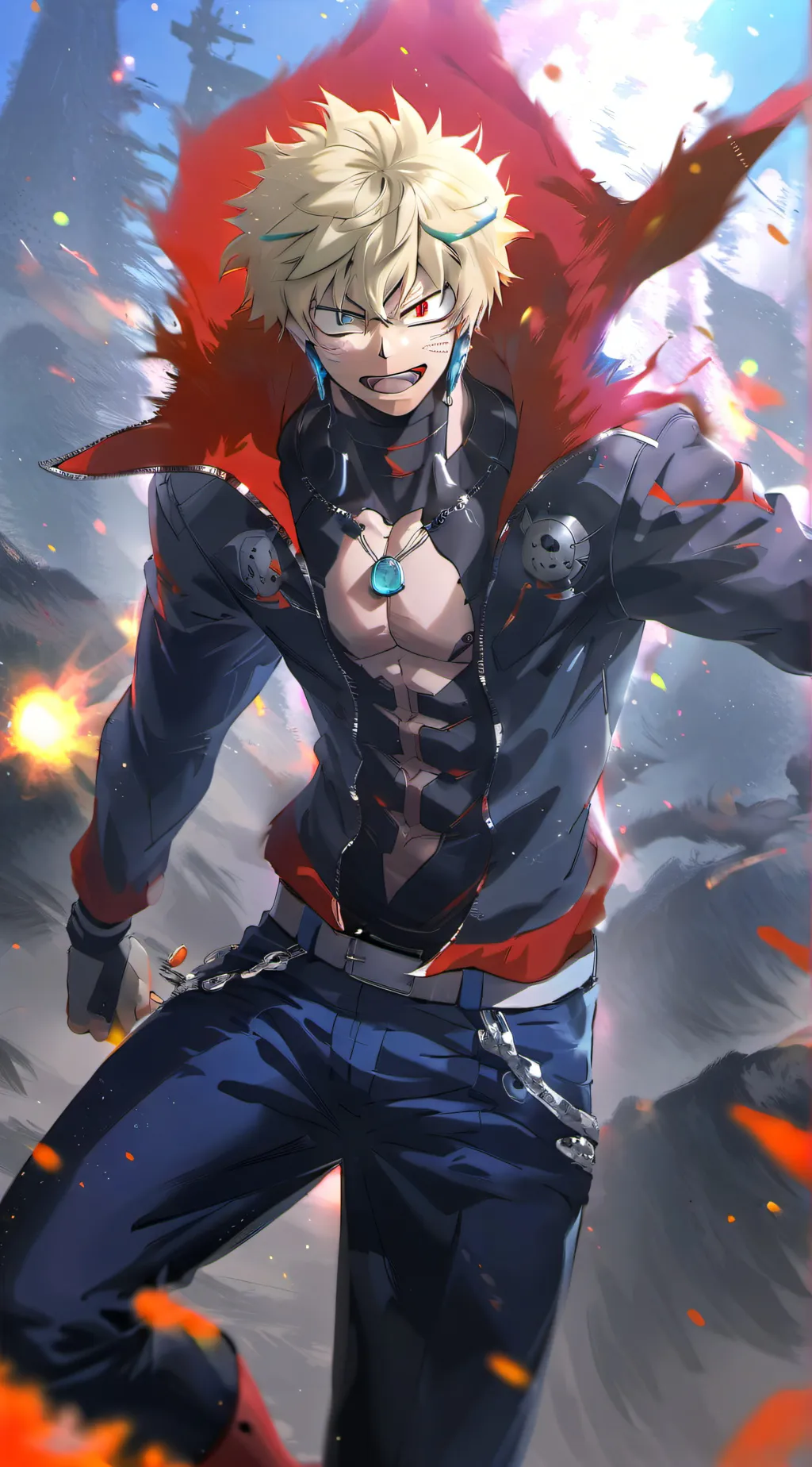 ai character: BAKUGOOOO background