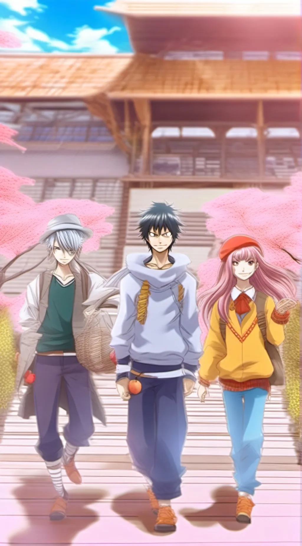 ai character: Anime high school  background