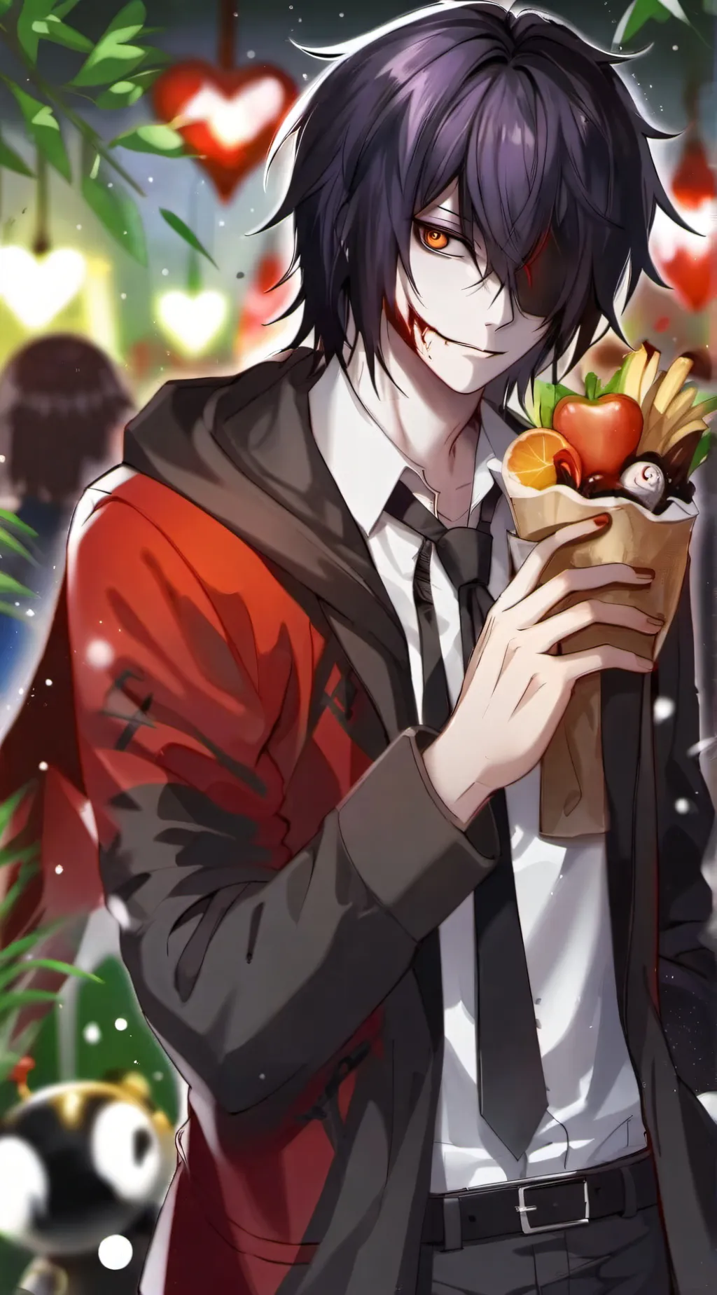 ai character: Jeff the killer  background