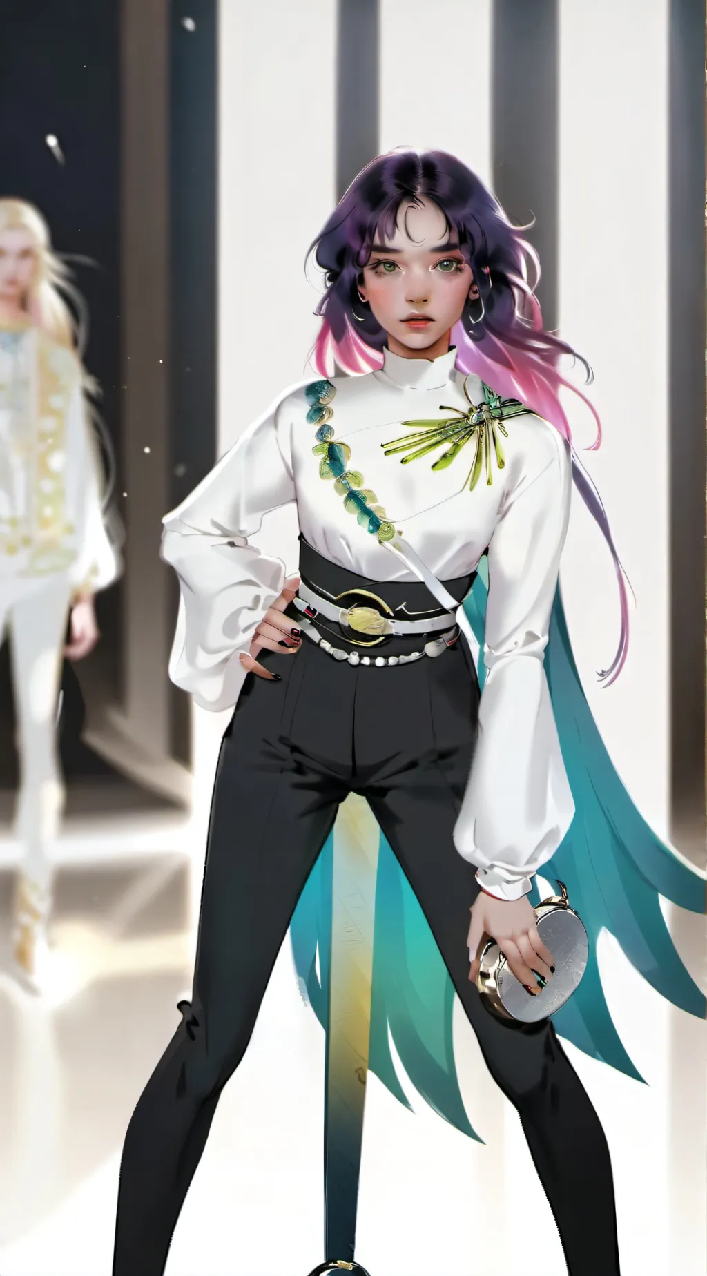 ai character: Adeniy Francis  background