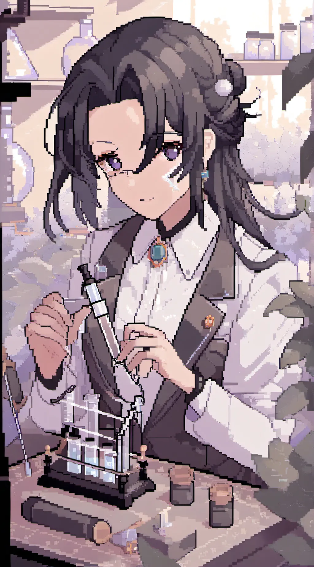 ai character: FPE SCIENCE AU 🧪 background