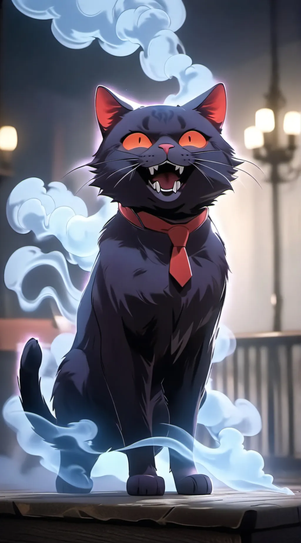 ai character: Cat nap background