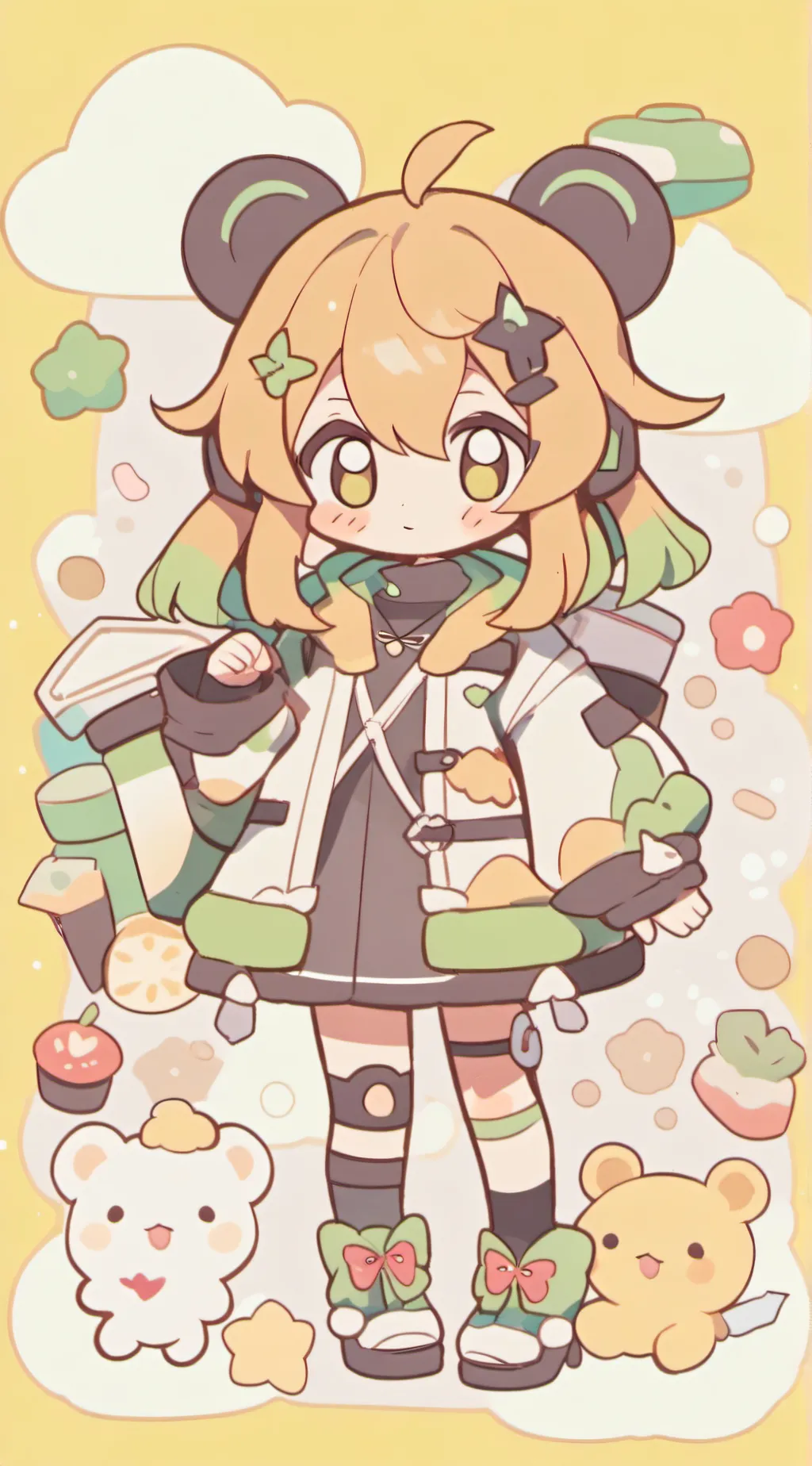 ai character: HTF SLEEP OVER background