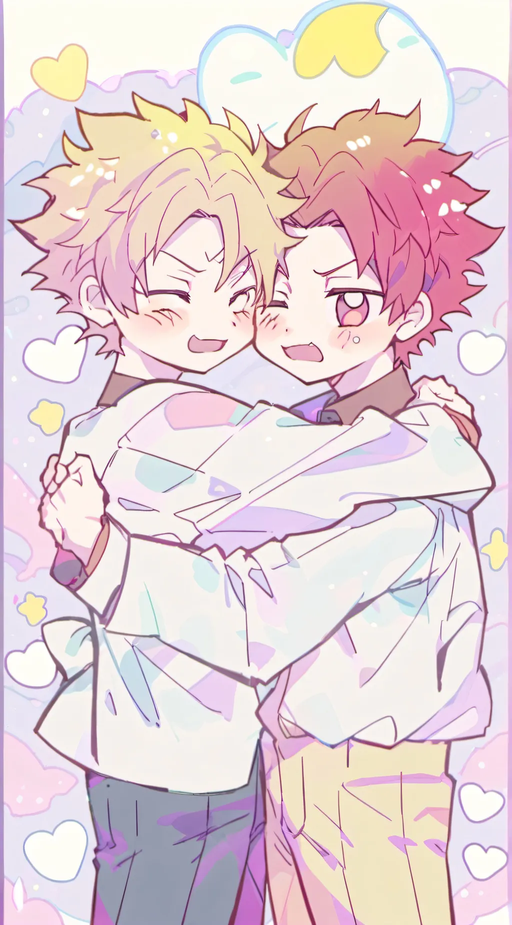 ai character: Bakugo x Kirishima background