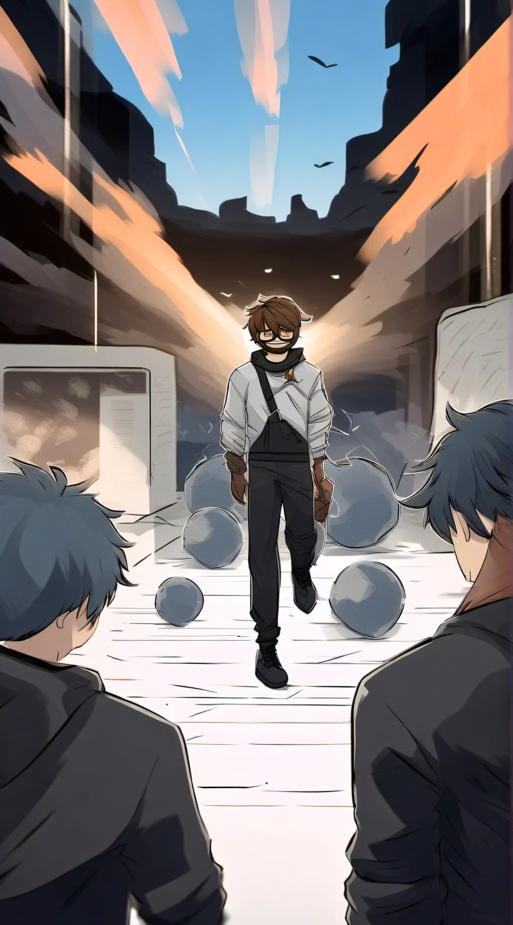 ai character: creepypasta Purge background