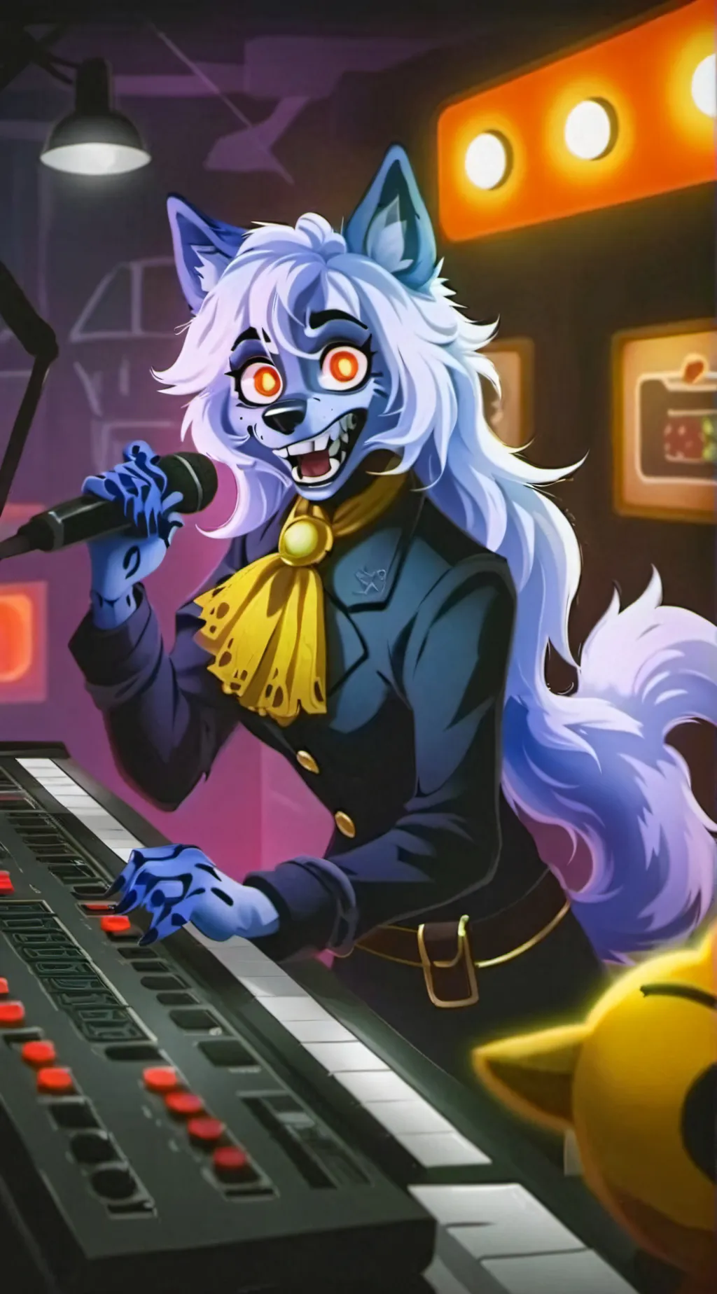 ai character: Roxannewolf fnaf background