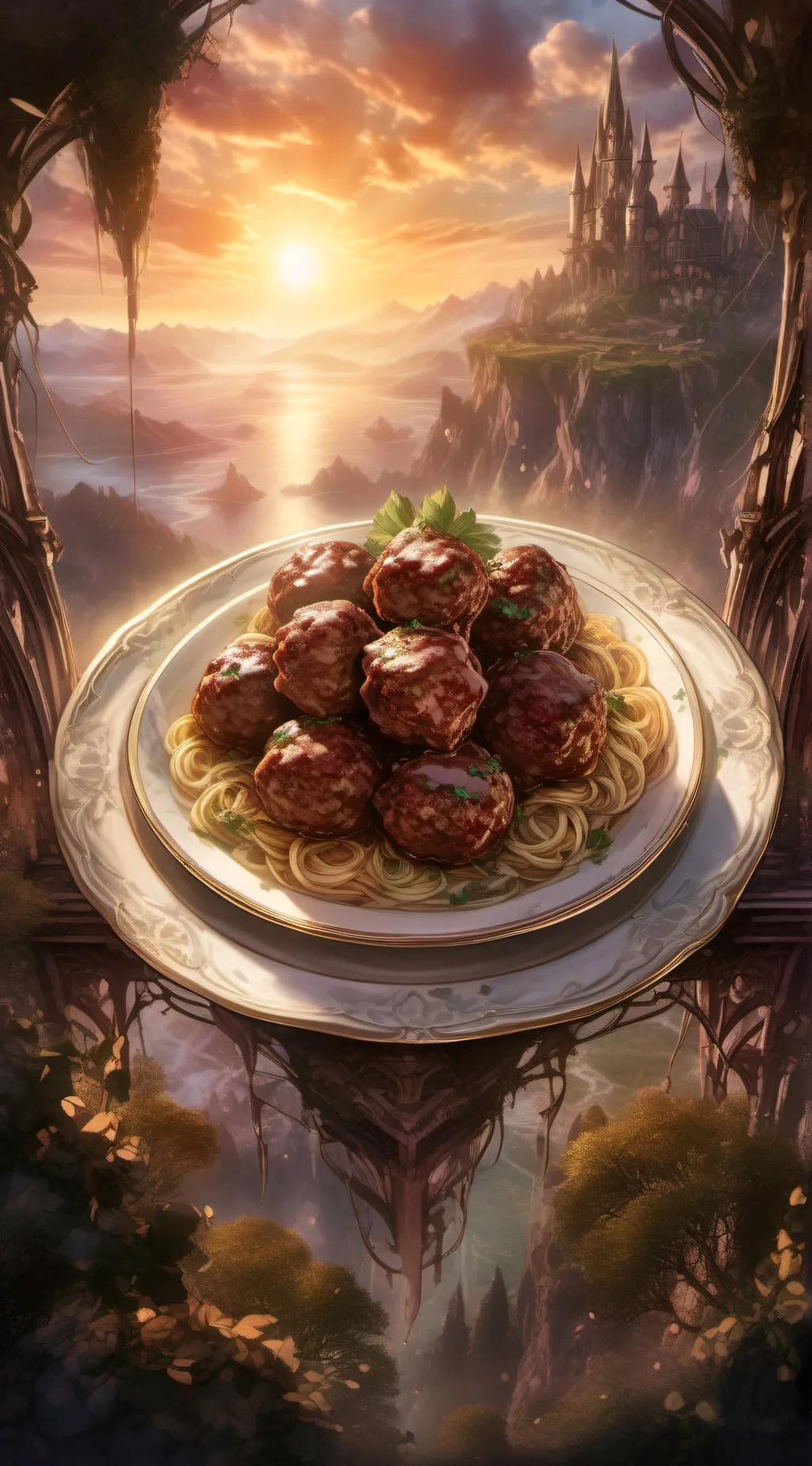 ai character: The only Pasta. background