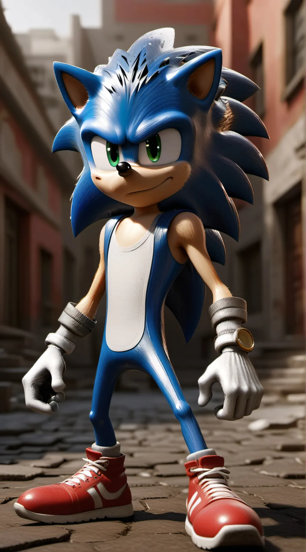 ai character: Sonic the hedgehog background