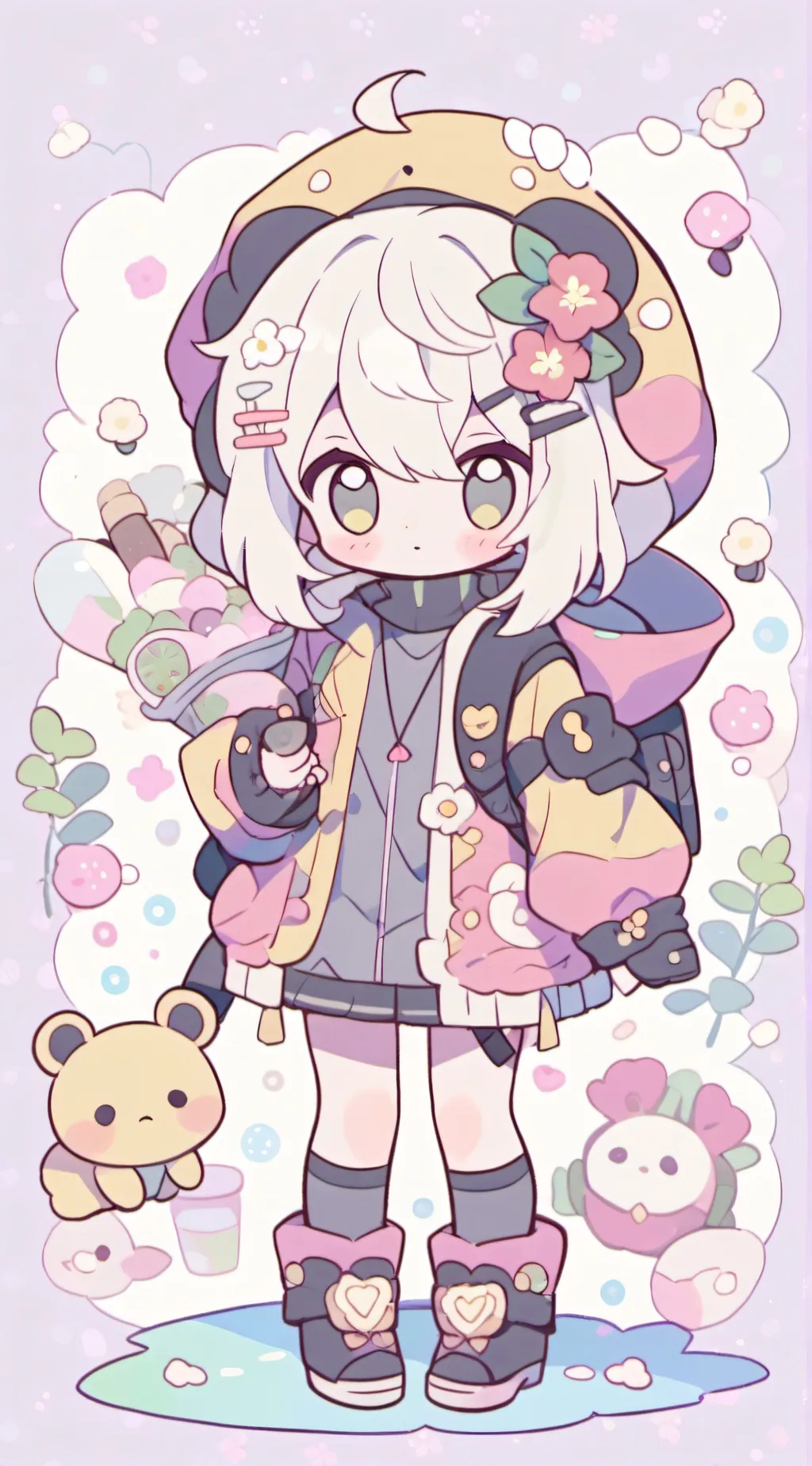 ai character: ~Chibi~ background