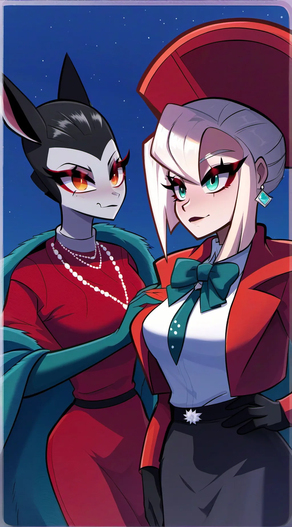 ai character: Charlie and vaggie background